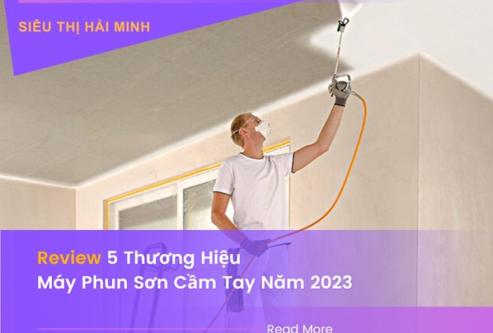 Hình ảnh Review 5 Thương Hiệu Máy Phun Sơn Cầm Tay Năm 2025